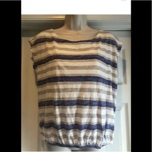 LOFT Women’s Striped Short Sleeve Top